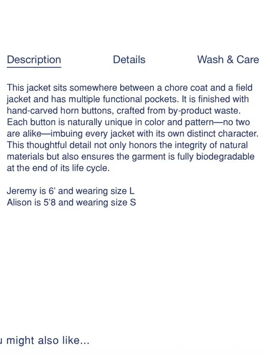 New work coat small industry of all nations ioan - Picture 6 of 7